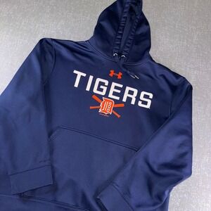 Under Armour Detroit Tigers Storm Hoodie Navy MLB Pullover Sweatshirt L